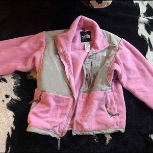 Pink and Grey North face Jacket Womens small